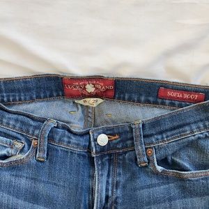 lucky brand jeans, bootcut, size 8, 29 long